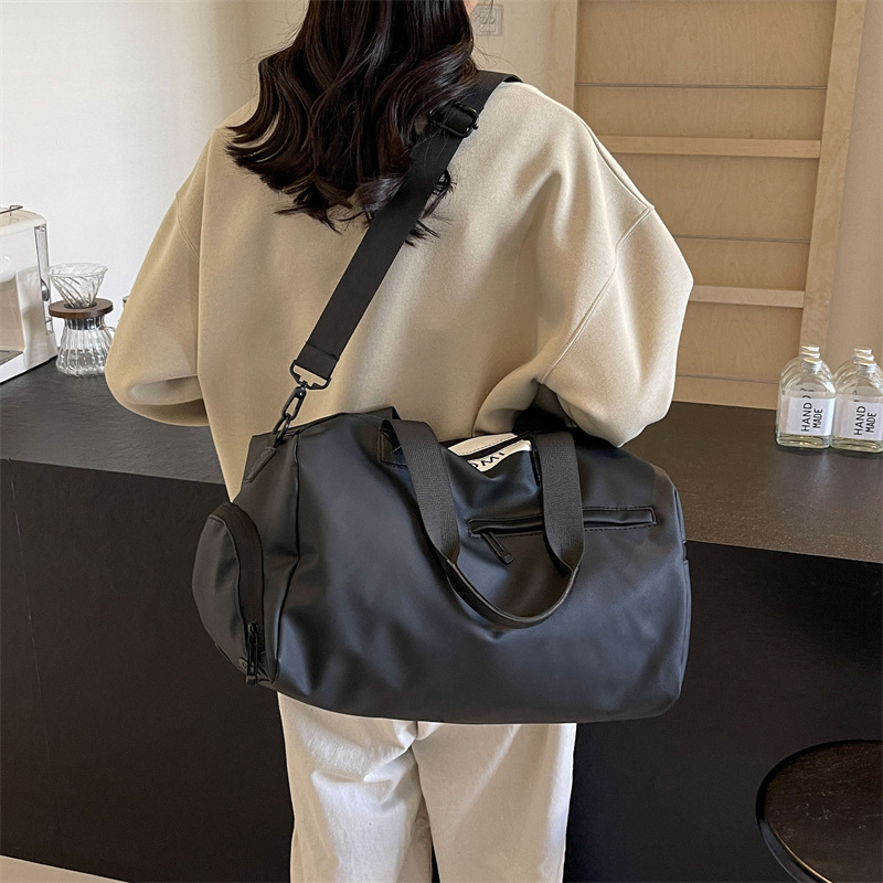 Torba za kratka putovanja preko ramena s odjeljkom za suho/mokro, 20–35 L, Oxford tkanina, ultra lagana, prozračna, vodootporna