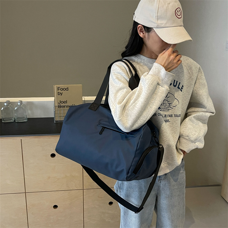 Torba za kratka putovanja preko ramena s odjeljkom za suho/mokro, 20–35 L, Oxford tkanina, ultra lagana, prozračna, vodootporna