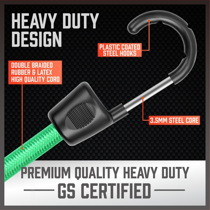 Wanying Elastické lano pre batožinu a vybavenie – nosnosť 50 kg; materiál: polypropylénové vlákno s gumovým filamentom; obsahuje: 1,35 m turistické lano s karabínou, 30 sád batožinových lán, 10×25 cm mini latexové laná 4 mm, 32 sád balónových lán