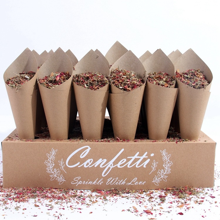 Svoda Сватбен държач за хартиени конуси - хартиени конуси, ретро стил, креативен подарък