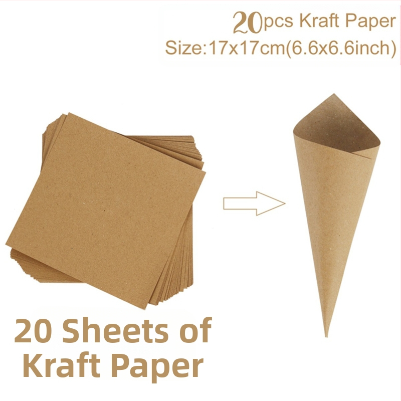 Svoda Сватбен държач за хартиени конуси - хартиени конуси, ретро стил, креативен подарък