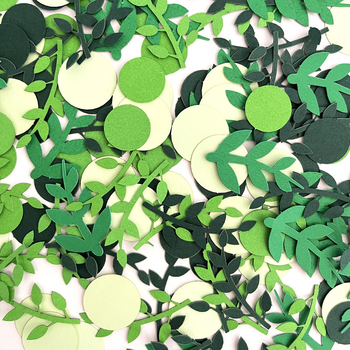 Κομφετί σε σχήμα φύλλου από χαρτί, 100 τεμάχια, για διακόσμηση γενεθλίων και διαμόρφωση χώρου εκδήλωσης