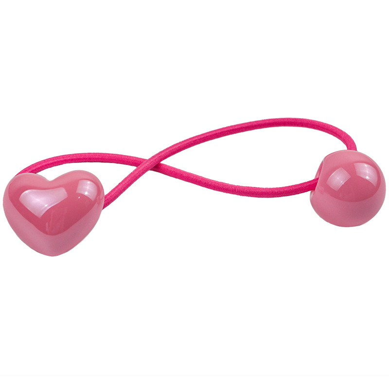 Set dodataka za kosu s motivom srca, korejski stil, akril, ručna izrada, za djecu od 3 do 10 godina