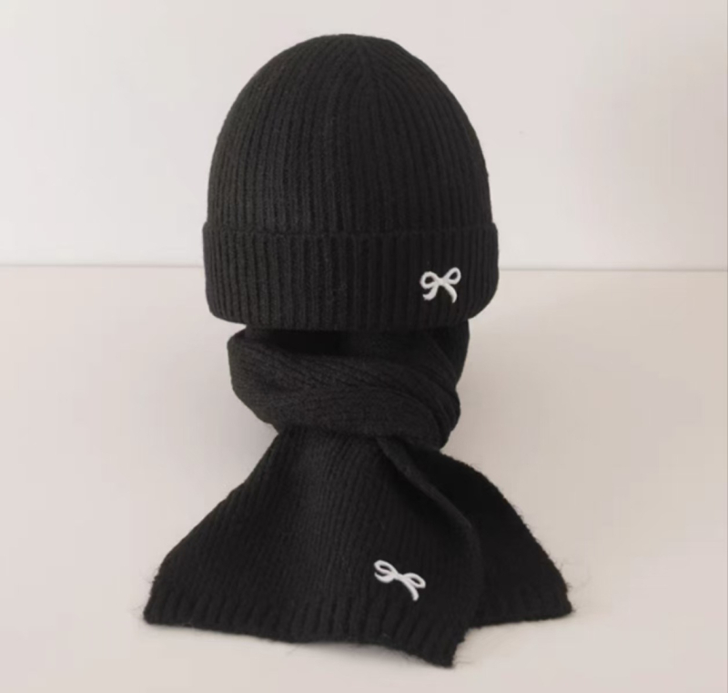 Pleteni set kapa i šal za djecu, korejski stil, zima, toplo i otporno na vjetar, materijal: poliester