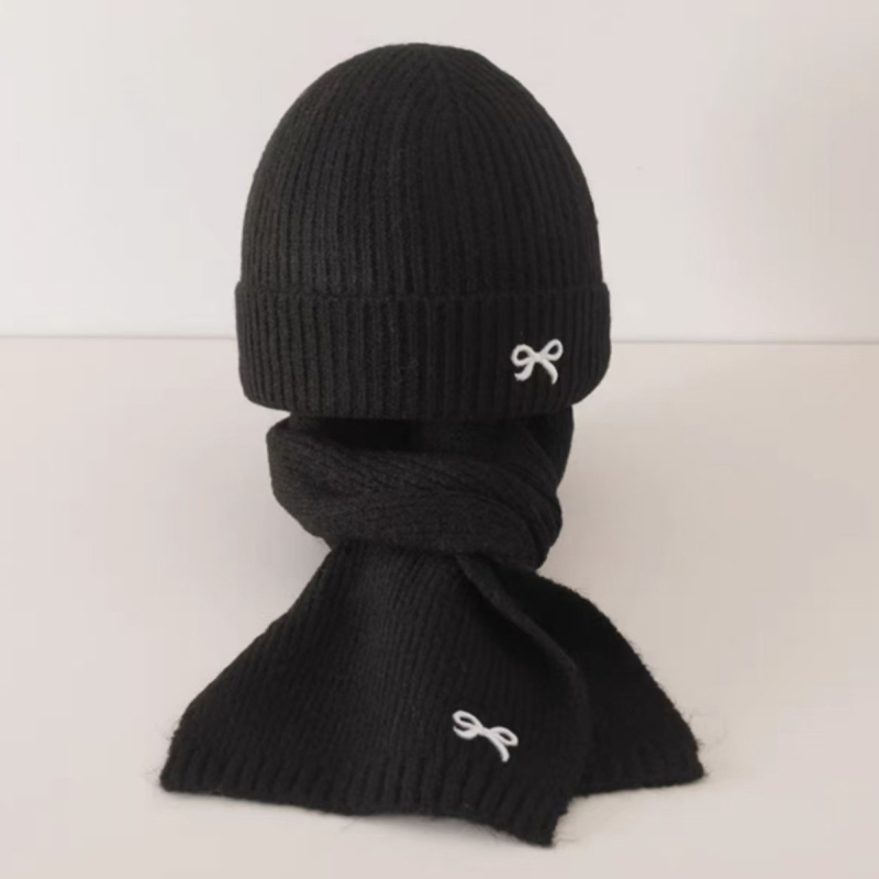 Pleteni set kapa i šal za djecu, korejski stil, zima, toplo i otporno na vjetar, materijal: poliester