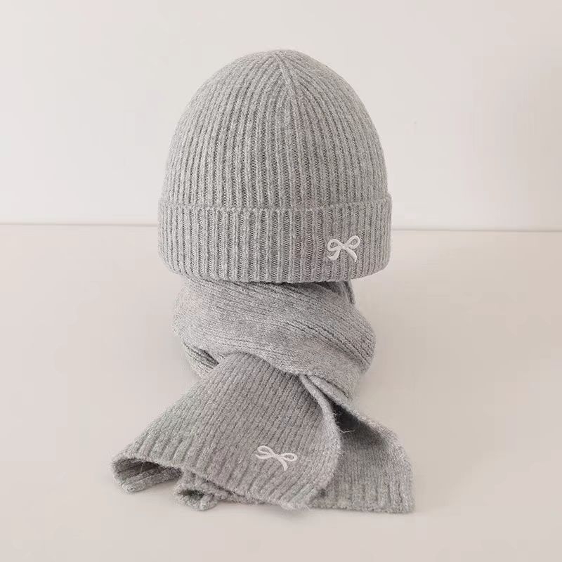 Pleteni set kapa i šal za djecu, korejski stil, zima, toplo i otporno na vjetar, materijal: poliester