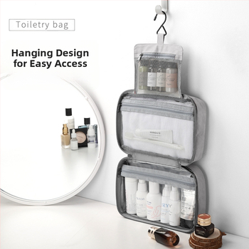 Τσαντάκι μακιγιάζ από PU δέρμα, κυβική μορφή, φορητό και αδιάβροχο, με αξιόπιστο κλείσιμο, κατάλληλο για τοίχο και ευέλικτη αποθήκευση μακιγιάζ και καλλυντικών (Μοντέλο 13550C)