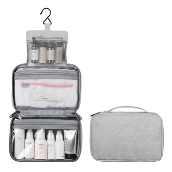 Τσαντάκι μακιγιάζ από PU δέρμα, κυβική μορφή, φορητό και αδιάβροχο, με αξιόπιστο κλείσιμο, κατάλληλο για τοίχο και ευέλικτη αποθήκευση μακιγιάζ και καλλυντικών (Μοντέλο 13550C)