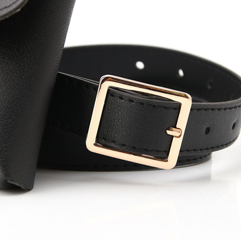 Damska pojas torba s malim pretincem za telefon i ključeve – PU koža, kopča od legure, zatvaranje na pin, stil All-match / Fashion OL / Simple, brend Three Art Color