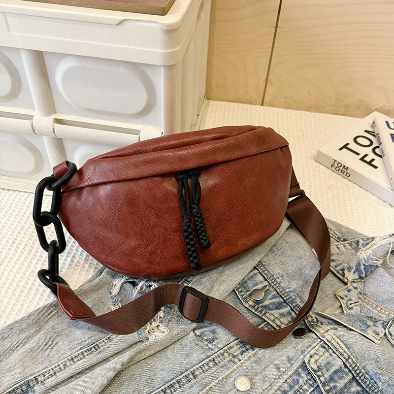 PU žena saddle torba, jesen 2023, zatvaranje na zip, poliester podstava, skriveni džep sa zatvaračem