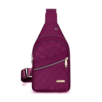 Ženska crossbody torba s rombo prešivanjem, vodootporna, gradski minimalistički stil, zatvarač, podstava od poliestra, pogodna za svakodnevnu upotrebu