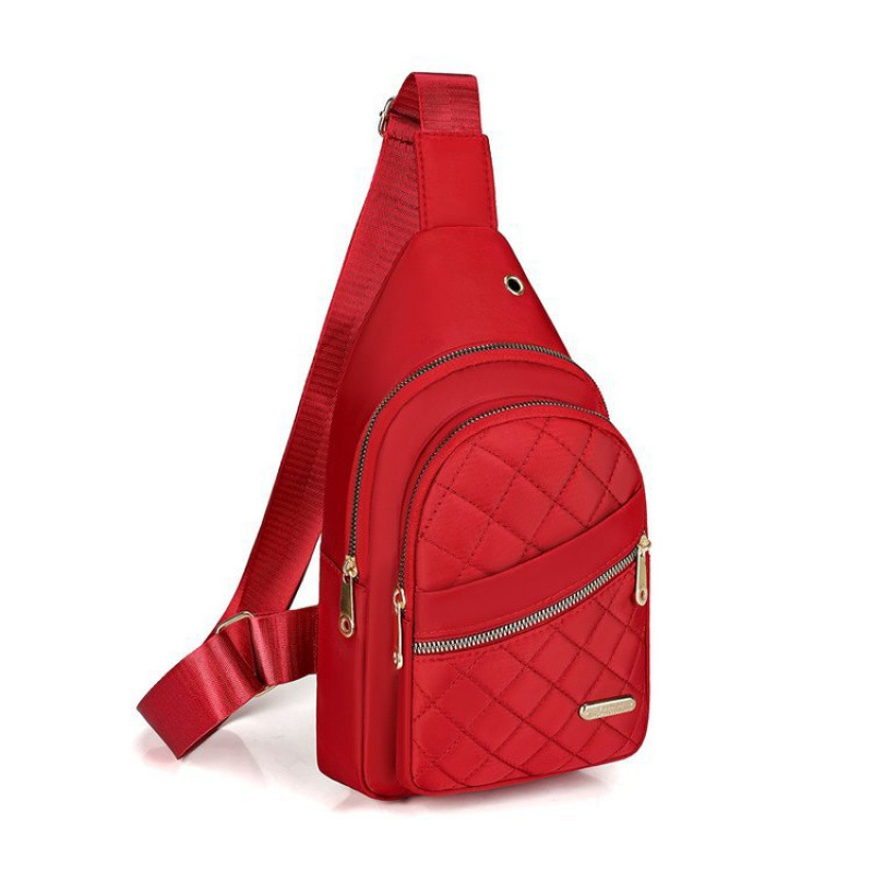 Ženska crossbody torba s rombo prešivanjem, vodootporna, gradski minimalistički stil, zatvarač, podstava od poliestra, pogodna za svakodnevnu upotrebu