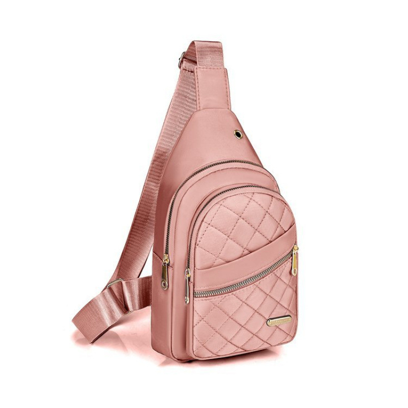 Ženska crossbody torba s rombo prešivanjem, vodootporna, gradski minimalistički stil, zatvarač, podstava od poliestra, pogodna za svakodnevnu upotrebu