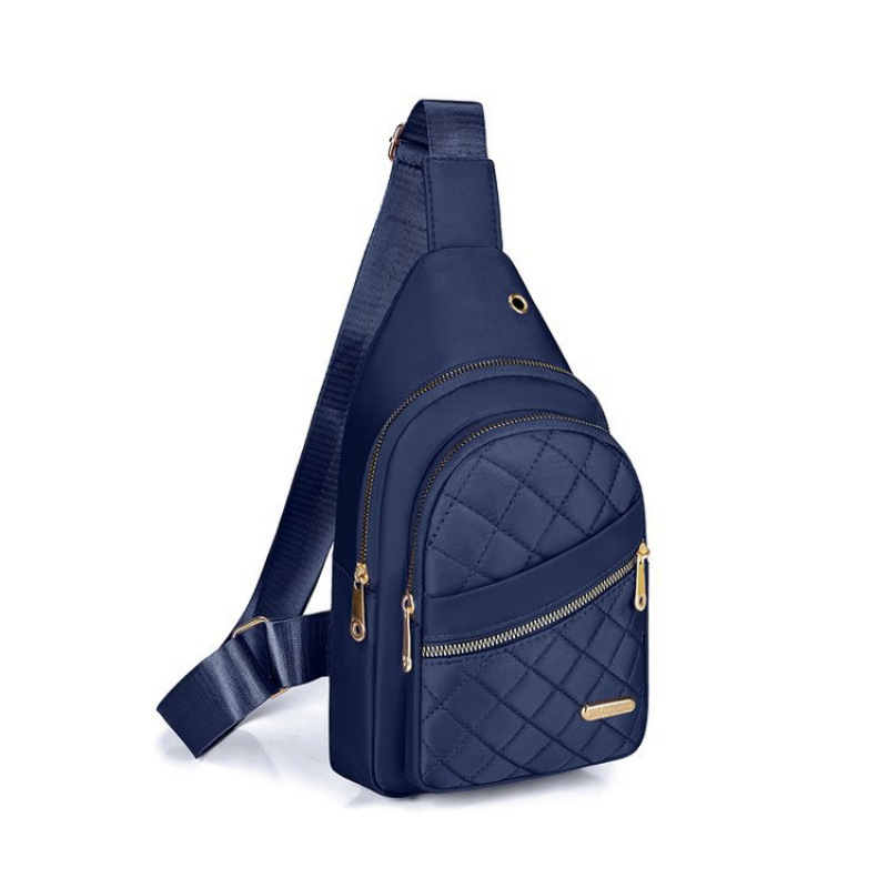 Ženska crossbody torba s rombo prešivanjem, vodootporna, gradski minimalistički stil, zatvarač, podstava od poliestra, pogodna za svakodnevnu upotrebu