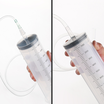 Tongji műanyag fecskendő nagy szájjal, Anyag: műanyag, Testreszabás nélkül