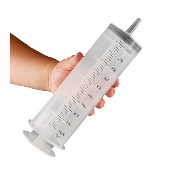 Tongji műanyag fecskendő nagy szájjal, Anyag: műanyag, Testreszabás nélkül