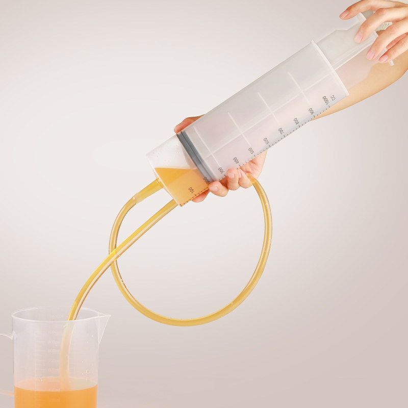 Tongji műanyag fecskendő nagy szájjal, Anyag: műanyag, Testreszabás nélkül