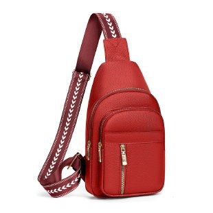 Moteriška PU odos pečių/krūtinės rankinė su užtrauktuku, vidinis patch kišė, telefono ir asmens dokumento kišės, poliesterio pamušalas, miesto paprastumo stilius, Ruduo 2025