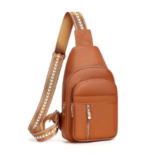 Moteriška PU odos pečių/krūtinės rankinė su užtrauktuku, vidinis patch kišė, telefono ir asmens dokumento kišės, poliesterio pamušalas, miesto paprastumo stilius, Ruduo 2025