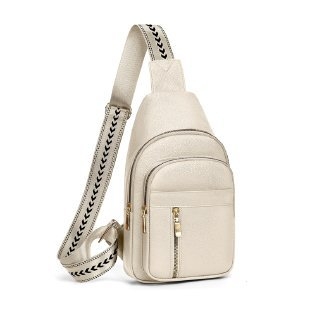 Moteriška PU odos pečių/krūtinės rankinė su užtrauktuku, vidinis patch kišė, telefono ir asmens dokumento kišės, poliesterio pamušalas, miesto paprastumo stilius, Ruduo 2025