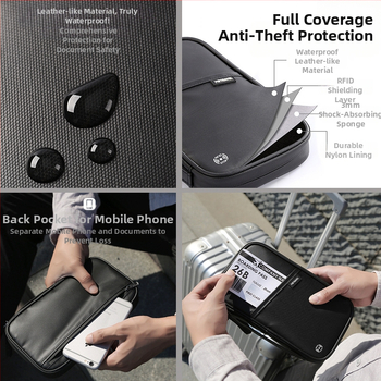 RFID pasu maciņš no Shengyang Bags, ūdensizturīgs neilons, ārkārtīgi viegls, paplašināms, liela uzglabāšanas ietilpība