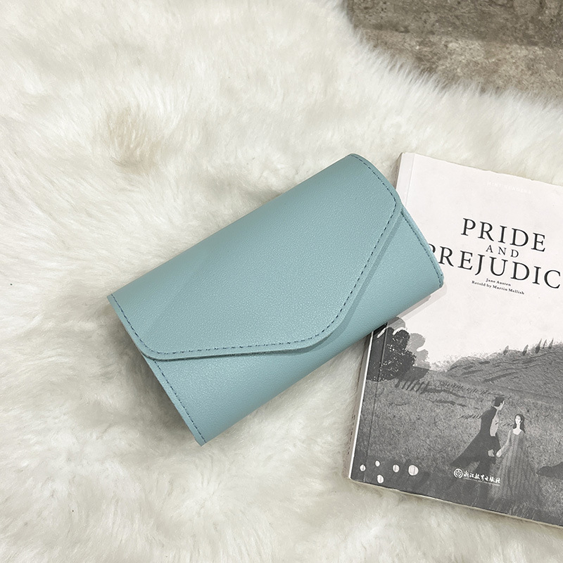 Držač kartica s višestrukim pretincima i mini novčanikom — PU materijal; žene; gradski minimalistički stil; preklop: 1 preklop