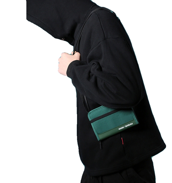 Τσαντάκι ταξιδιωτικών εγγράφων με προστασία RFID, αδιάβροχη τσάντα με ιμάντα στον ώμο και θήκη εισιτηρίων