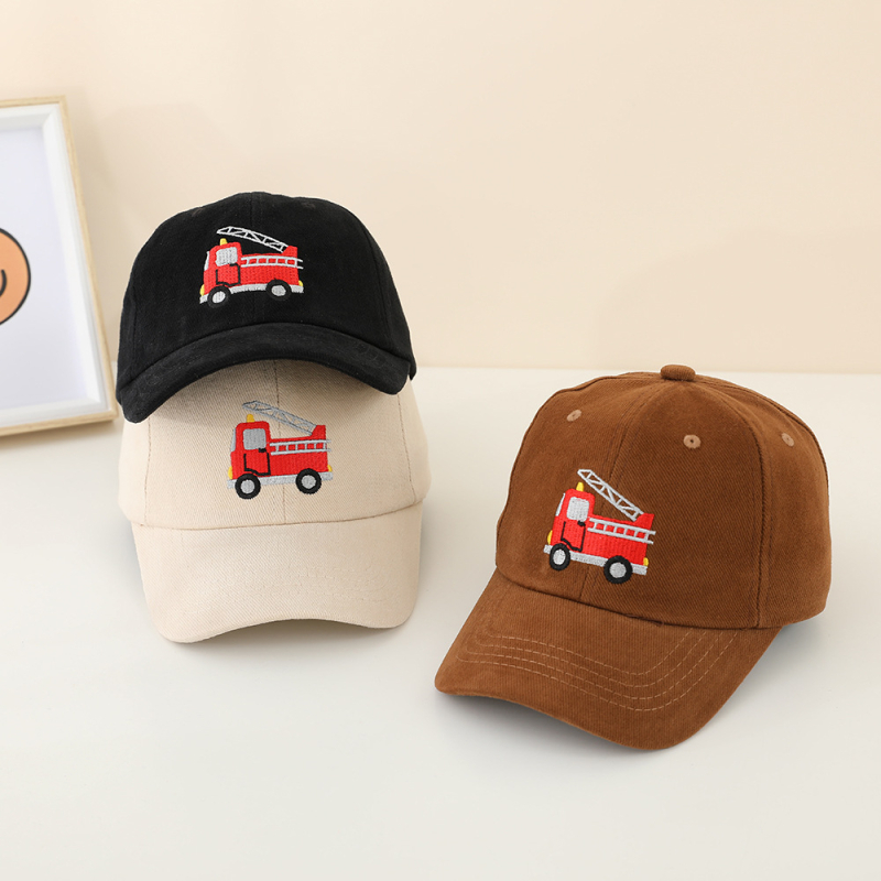 Dječja pamuk bejzbol kapa, zakrivljenim vizirom, konusnom kronom, zaštita od sunca, otporna na vjetar