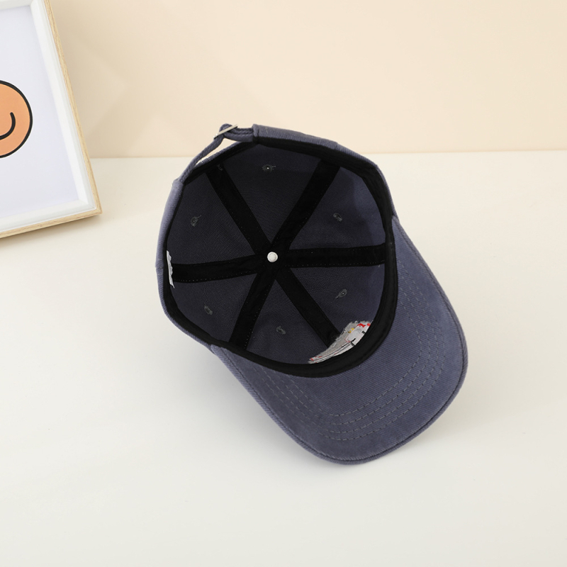 Dječja pamuk bejzbol kapa, zakrivljenim vizirom, konusnom kronom, zaštita od sunca, otporna na vjetar