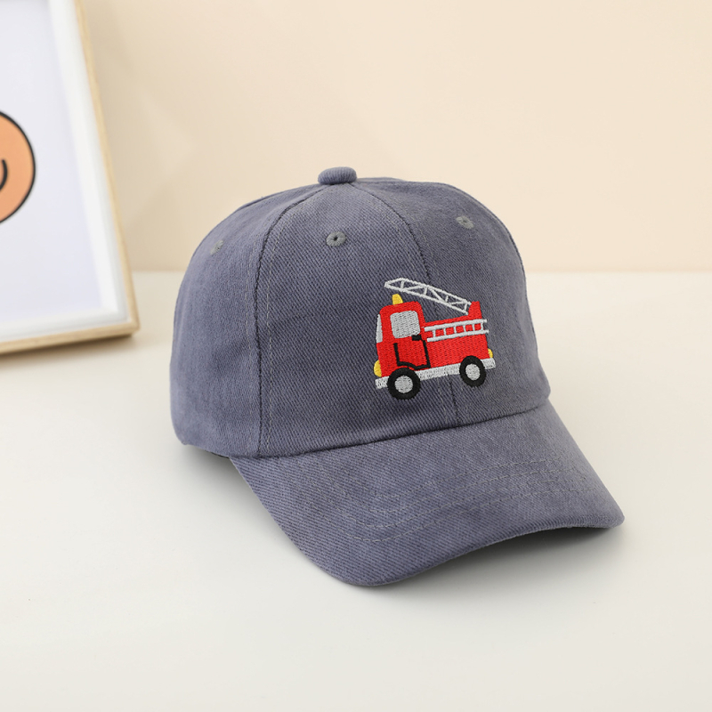 Dječja pamuk bejzbol kapa, zakrivljenim vizirom, konusnom kronom, zaštita od sunca, otporna na vjetar