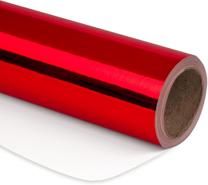 Хартия за опаковане на подаръци с метално фолио - за поводи като празници, партита, сватби, рождени дни и Коледа - Подаръчна опаковка - термоусукващ филм