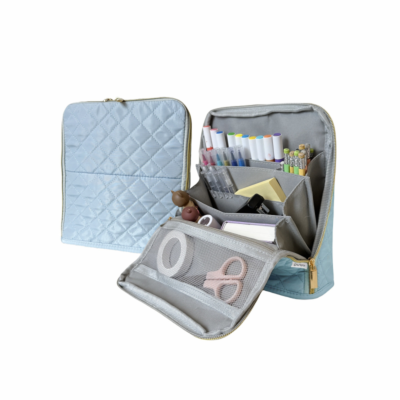 Мултифункционална чанта за съхранение: козметика и канцеларски принадлежности, вертикална конструкция, полиестер, обща употреба, корейски стил