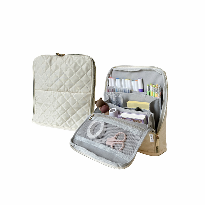Мултифункционална чанта за съхранение: козметика и канцеларски принадлежности, вертикална конструкция, полиестер, обща употреба, корейски стил