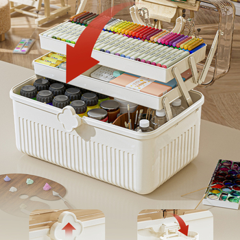 Κουτί εργαλείων για μαθητή-καλλιτέχνη, φορητό γραφείο για σχέδια, μοντέλο 985, κατάλληλο για αποθήκευση στο αυτοκίνητο, χωρίς συναρμολόγηση, σχέδιο 69850