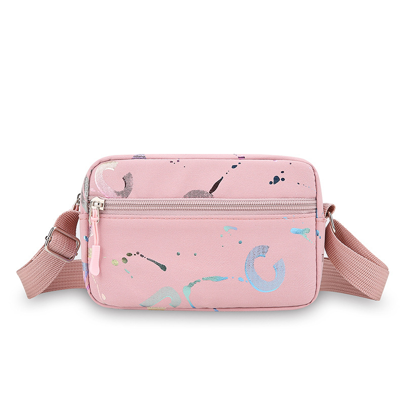 Кръстосана чанта с урбанистичен стил, Oxford плат, хоризонтална квадратна форма, цип за затваряне, джоб за ID карта