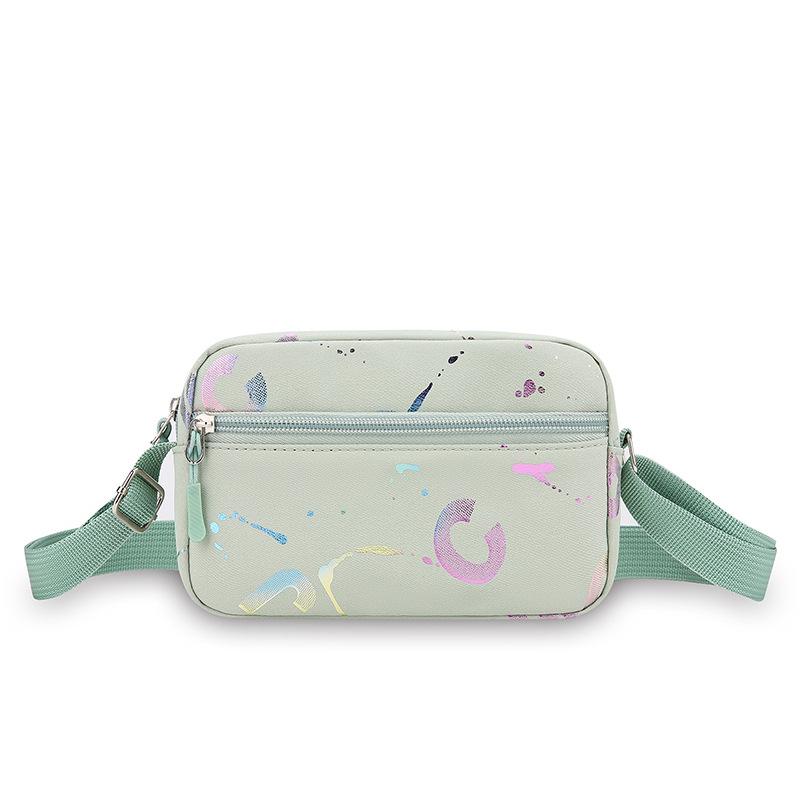 Кръстосана чанта с урбанистичен стил, Oxford плат, хоризонтална квадратна форма, цип за затваряне, джоб за ID карта