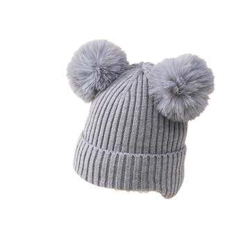 Pulóver sapka kupola alakú, meleg akril téli gyermek sapka 2–6 éveseknek.