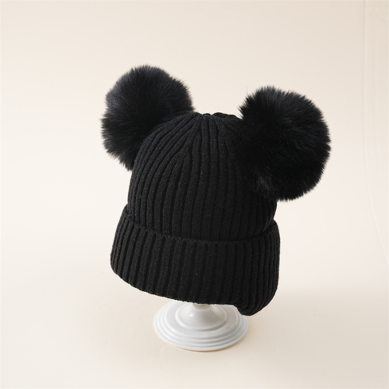 Pulóver sapka kupola alakú, meleg akril téli gyermek sapka 2–6 éveseknek.