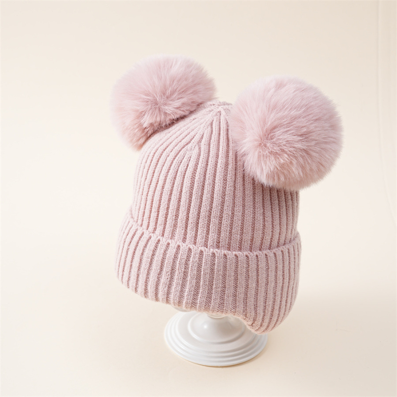 Pulóver sapka kupola alakú, meleg akril téli gyermek sapka 2–6 éveseknek.