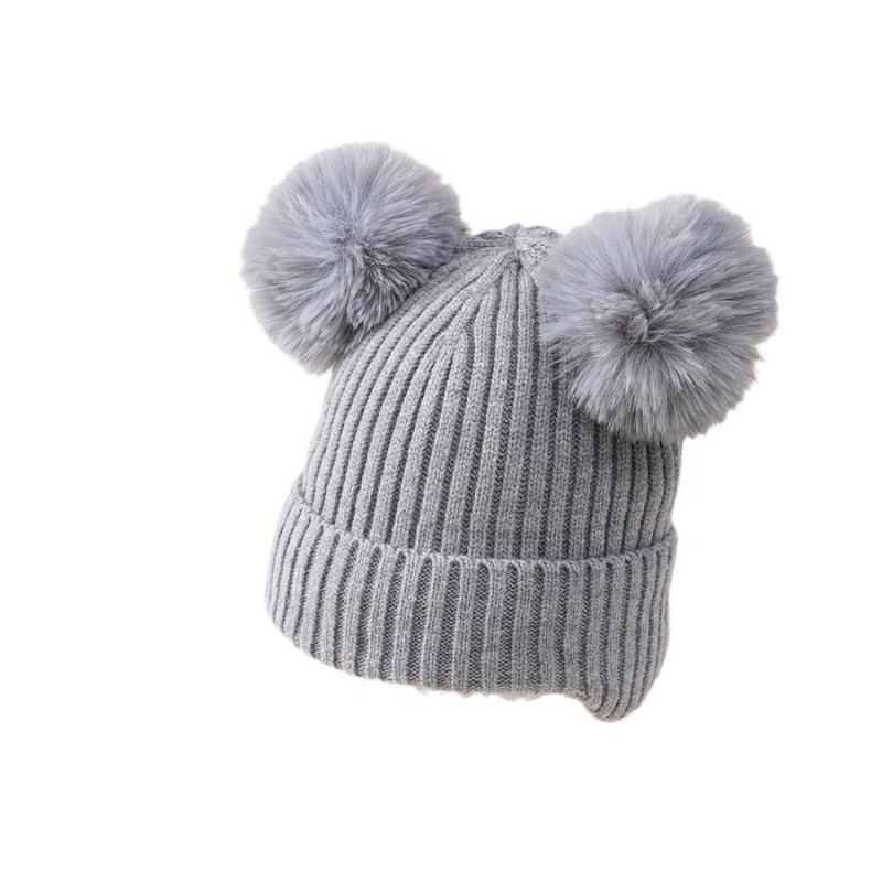 Pulóver sapka kupola alakú, meleg akril téli gyermek sapka 2–6 éveseknek.