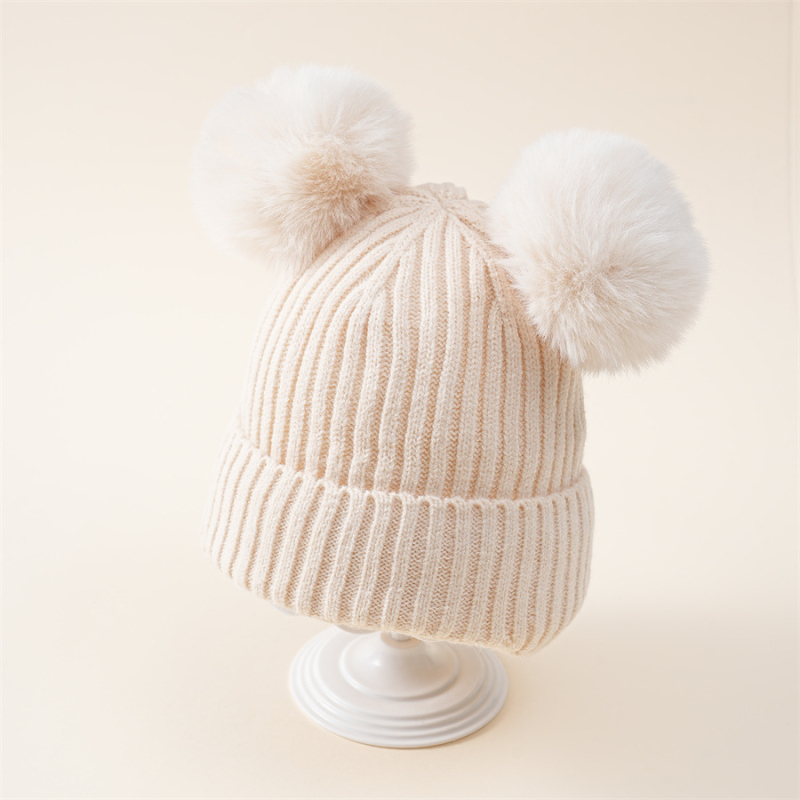 Pulóver sapka kupola alakú, meleg akril téli gyermek sapka 2–6 éveseknek.