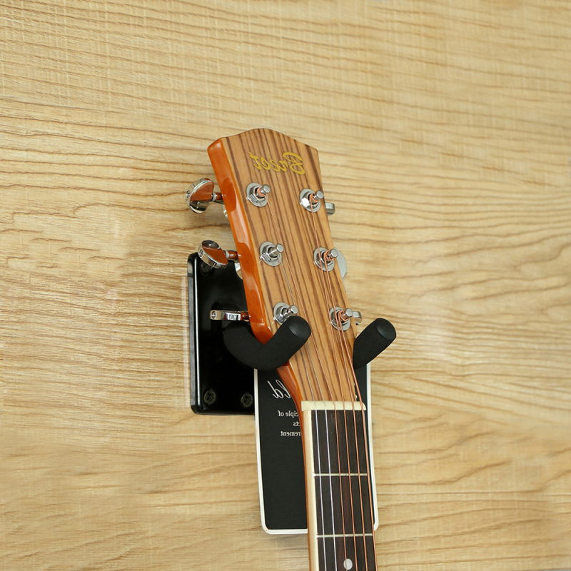 Cuier de perete pentru chitară cu bază pătrată, metal + tub spumă, model PD-10, potrivit pentru chitară, ukulele și bas