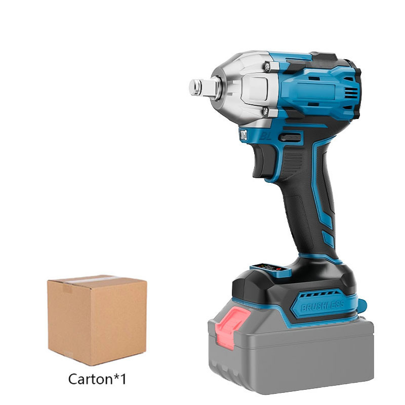 Безжичен ударен гайковерт Lai Jue, 21V Li‑ion батерия, 70 Nm момент на въртене, пистолетна дръжка, M27 захват, тегло 2,94 кг