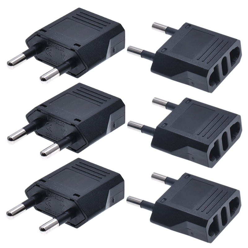 Xinrongbao 6 vnt US–EU kištukų adapteriai Italijos ir Šveicarijos kištukams