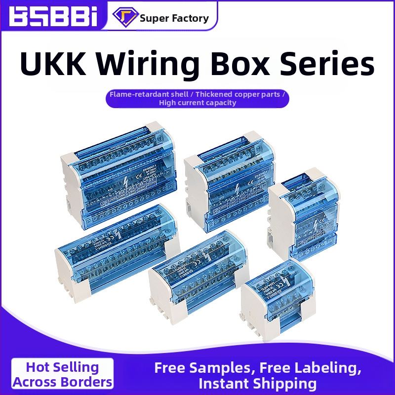 UKK paskirstymo dėžė, aukštos galios, gryna vario neutrali terminālė dėžė, modeliai 207/211/215/407/411/415, paskirstymo skydui