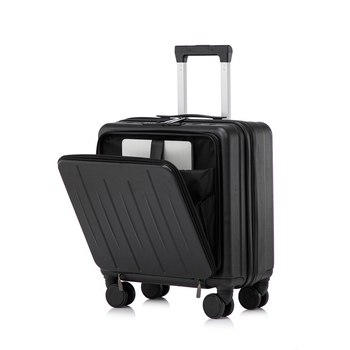 Bagaj de mână cu deschidere frontală, carcasă dură ABS, 20–35 L, Anti-furt, Rezistent la apă, Încuietoare cu combinație