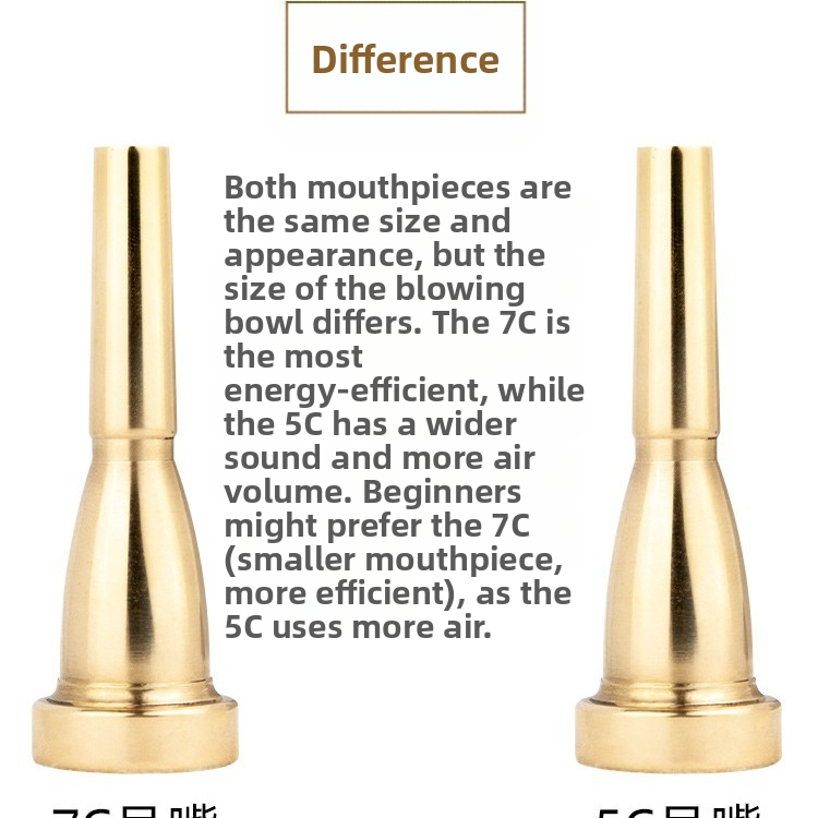 Мундщук за етнически духови инструменти, меден, опакован в хартиена кутия