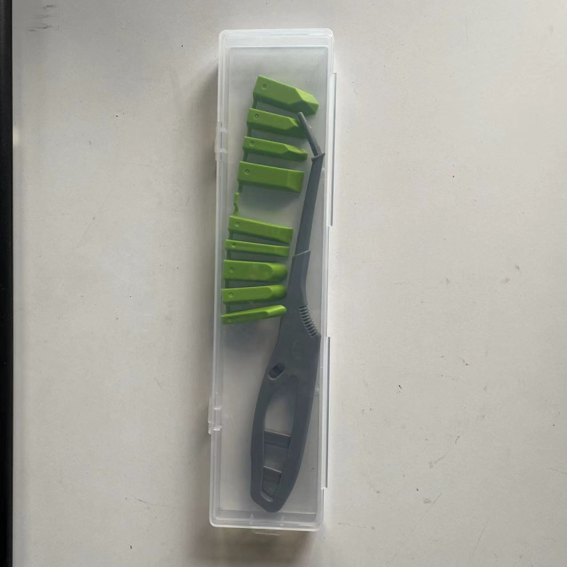 Стъклен уплътнителен шпакел, комплект от 10 части, 9-в-1 глави за фугиране на врати и прозорци