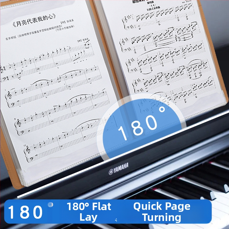 Кожена папка за ноти, модел Ypj-001, 20 страници, 30 мм гръб, 5 мм дебелина на материала