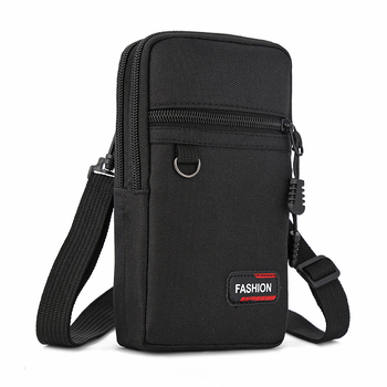 Pásová taška na telefón pre mužov, Oxford textília, proti krádeži, mestský minimalistický štýl